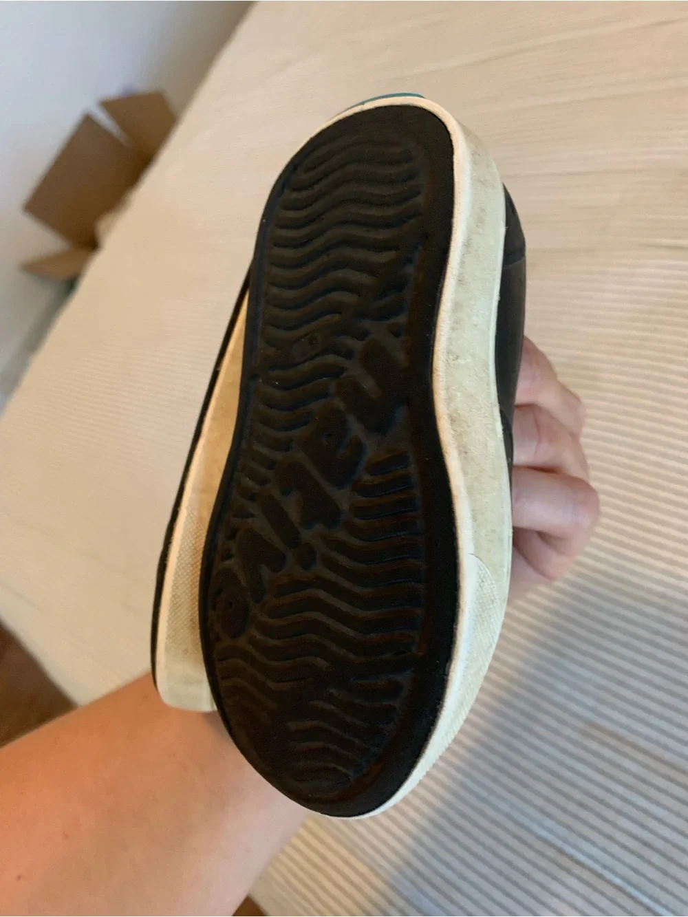 Native Jefferson Black Slip-On Shoes | C7
